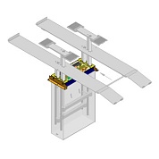 Рама для подъемника TwinRam 401 A/N/1300 утопленная - H фундамент