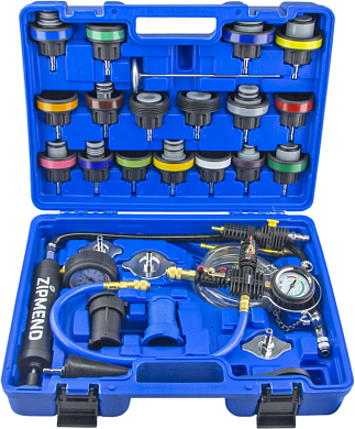 Набор для проверки герметичности системы охлаждения, 28пр.