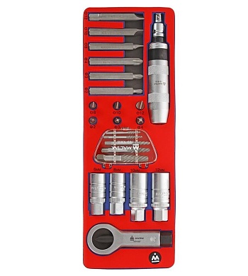 Набор с ударной отвёрткой МАСТАК 5-19424