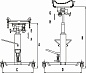 Стойка трансмиссионная телескопическая 500кг JTC
