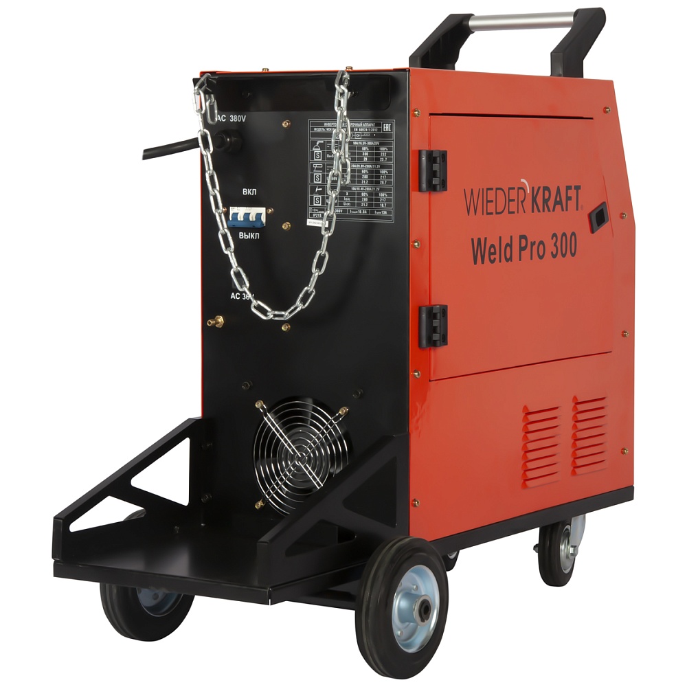 WELD Pro 300 Сварочный аппарат инверторный 300A, 380В MIG/MAG/MMA/Lift TIG с горелкой 24AK