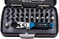 HOEGERT Набор бит с трещоткой 1/4", SL, PH, PZ, HEX, Torx, Torx c отверстием, 33 шт.