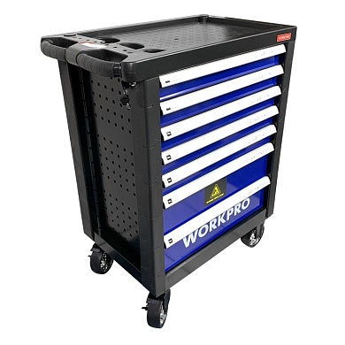 Тележка инструментальная 7 ящиков с 9 ложементами WP285002B WORKPRO