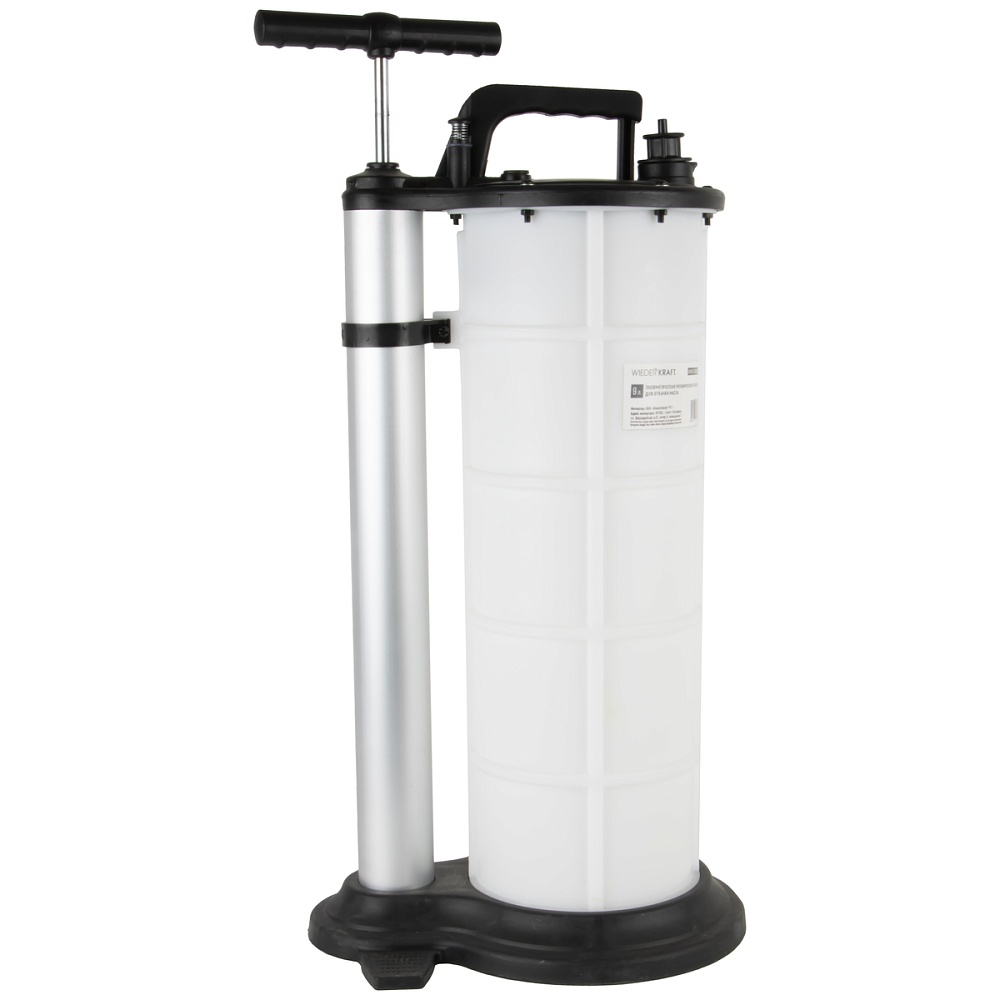 WDK-89091 Пневматическая, механическая установка для откачки масла 9л. Wiederkraft