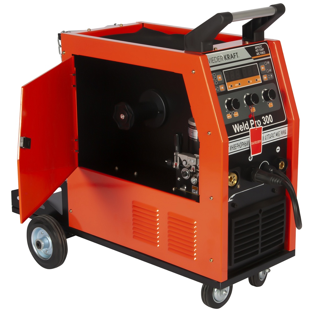 WELD Pro 300 Сварочный аппарат инверторный 300A, 380В MIG/MAG/MMA/Lift TIG с горелкой 24AK
